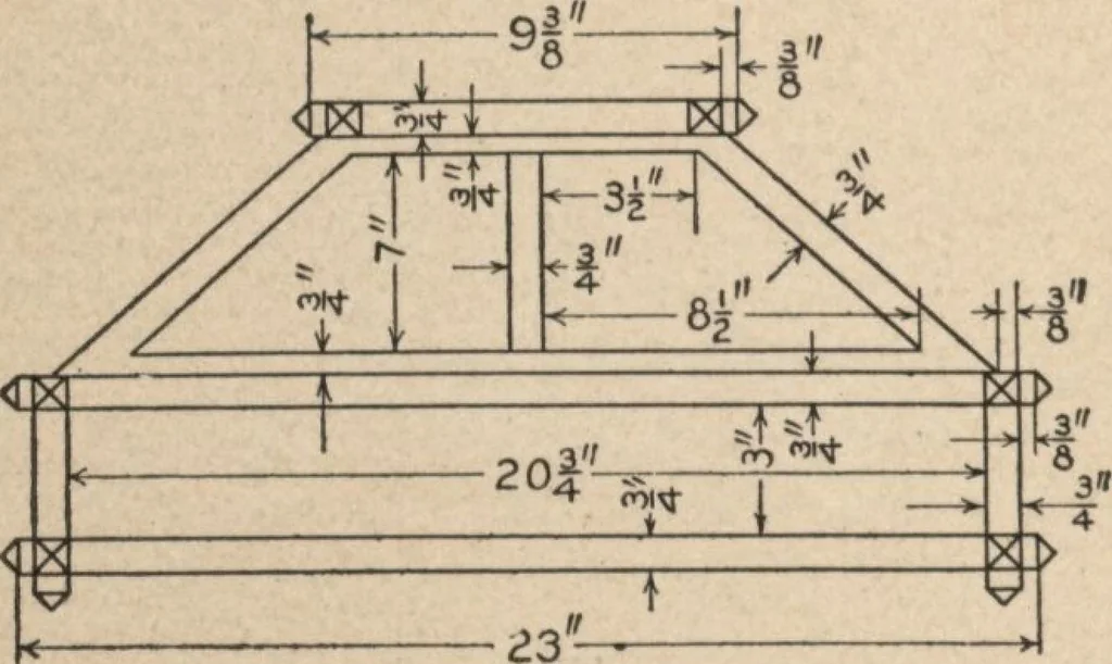 An illustration from Mission furniture: how to make it part two, 1910, leaf 43
