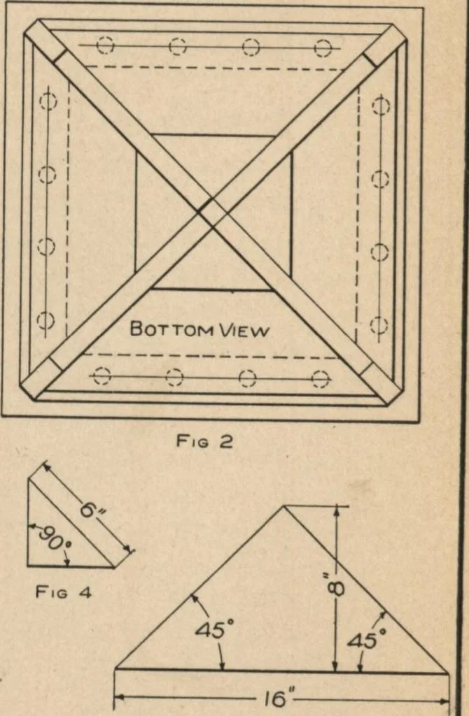 An illustration from Mission furniture: how to make it part two, 1910, leaf 49