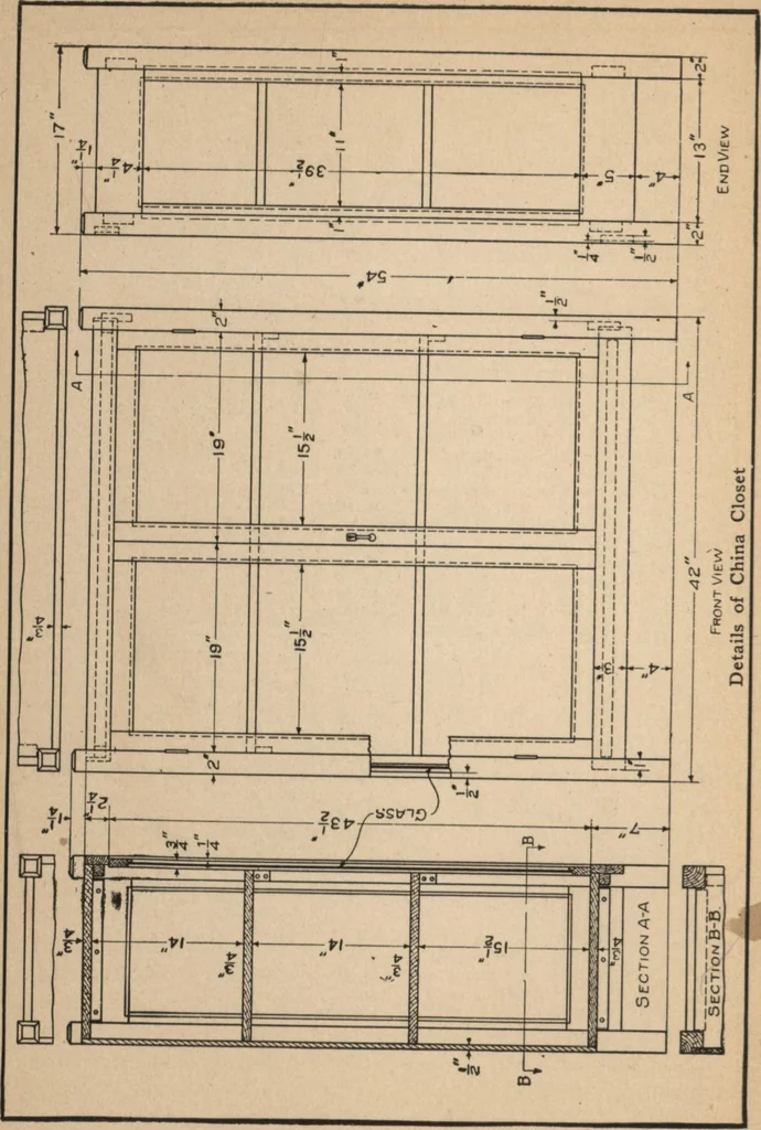 An illustration from Mission furniture: how to make it part two, 1910, leaf 53
