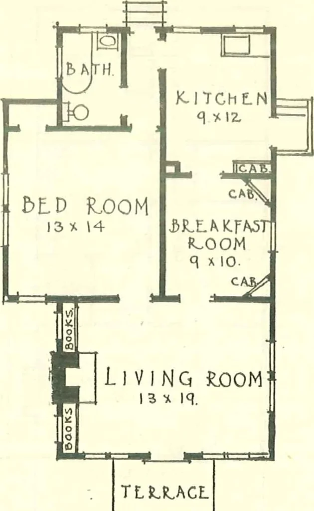 An illustration from Modern homes, 1921, leaf 12