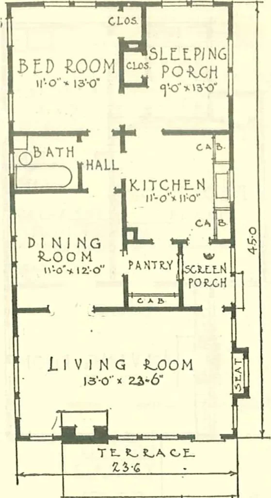 An illustration from Modern homes, 1921, leaf 13