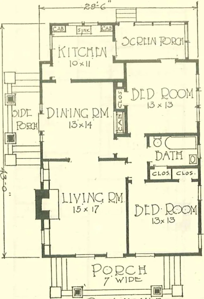 An illustration from Modern homes, 1921, leaf 14