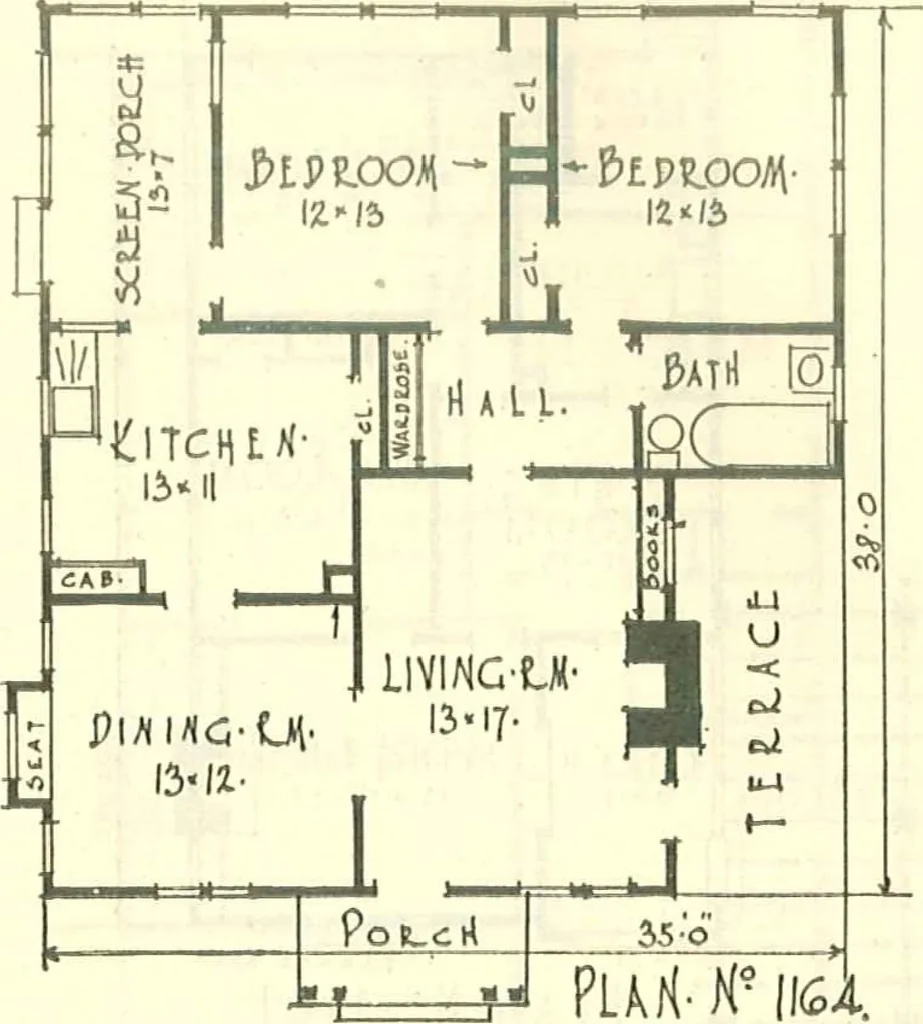 An illustration from Modern homes, 1921, leaf 17