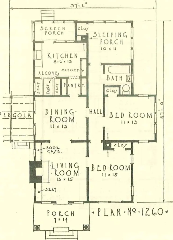 An illustration from Modern homes, 1921, leaf 21