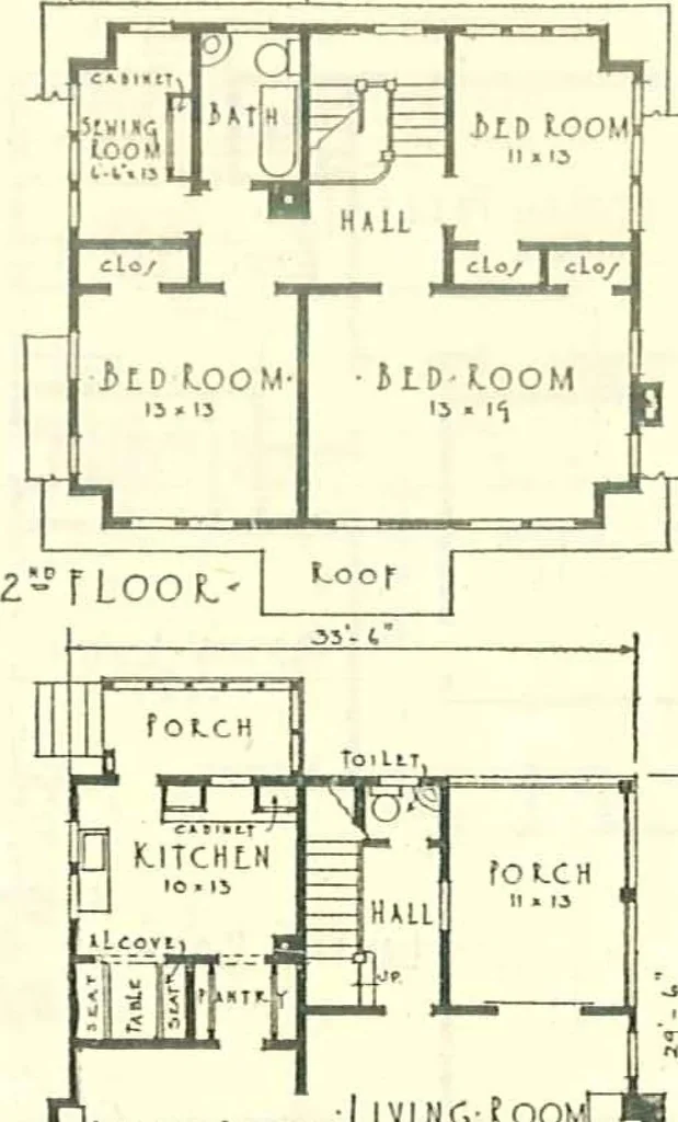 An illustration from Modern homes, 1921, leaf 23