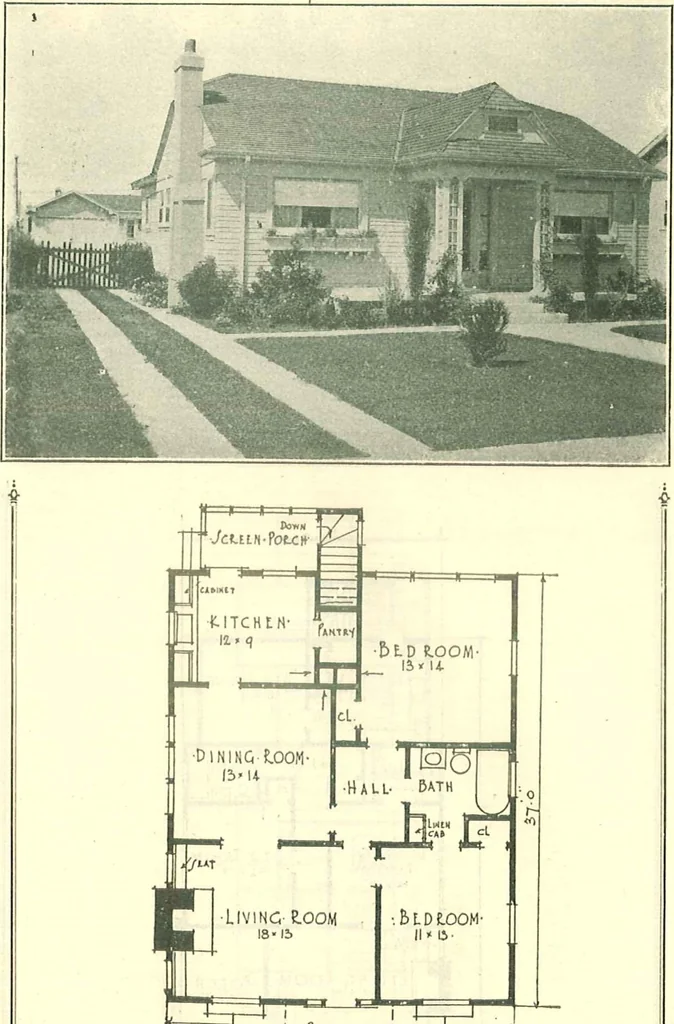 An illustration from Modern homes, 1921, leaf 31