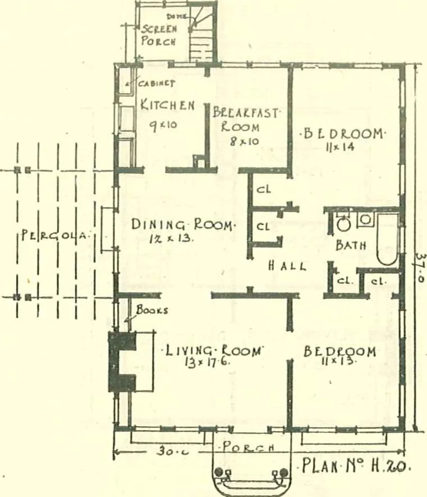 An illustration from Modern homes, 1921, leaf 32