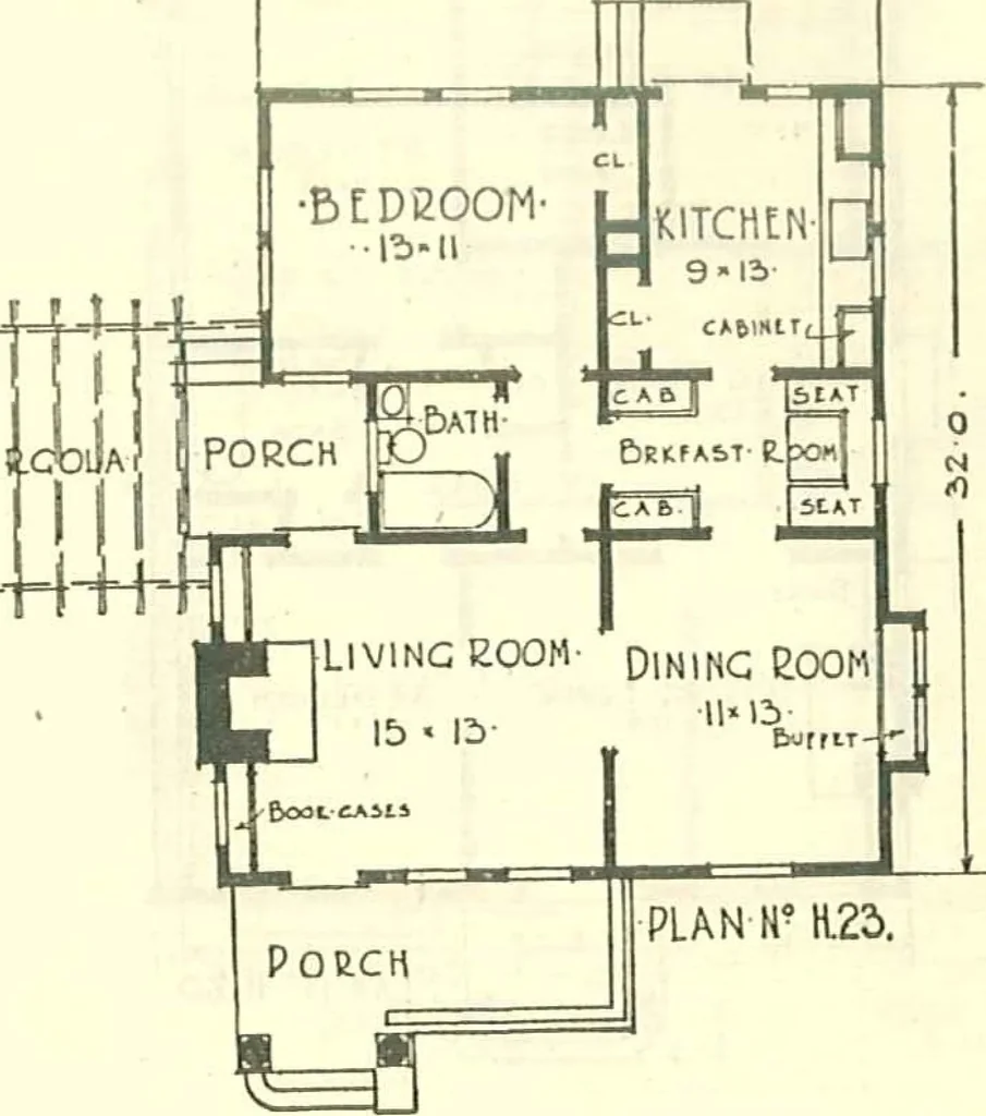 An illustration from Modern homes, 1921, leaf 33