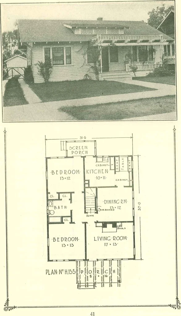 An illustration from Modern homes, 1921, leaf 40