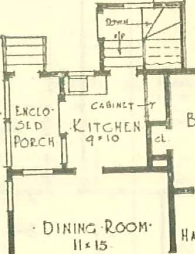 An illustration from Modern homes, 1921, leaf 47
