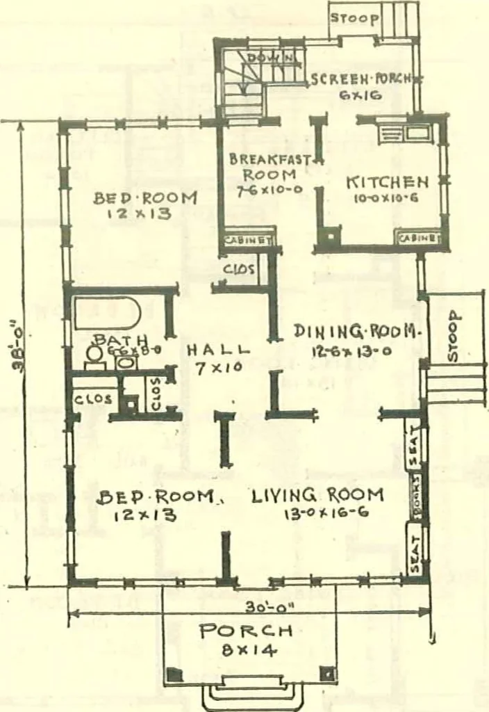 An illustration from Modern homes, 1921, leaf 49