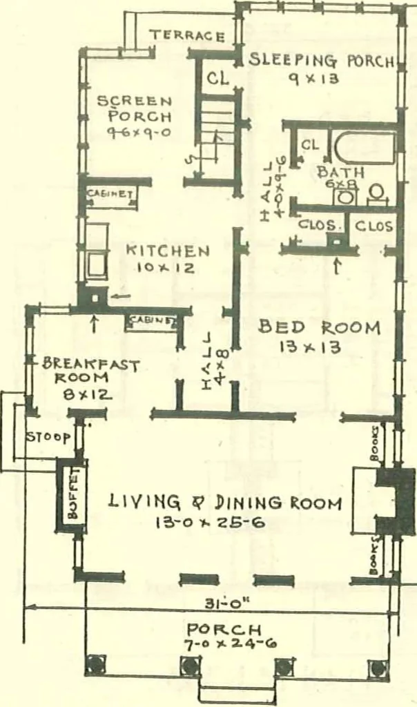 An illustration from Modern homes, 1921, leaf 50