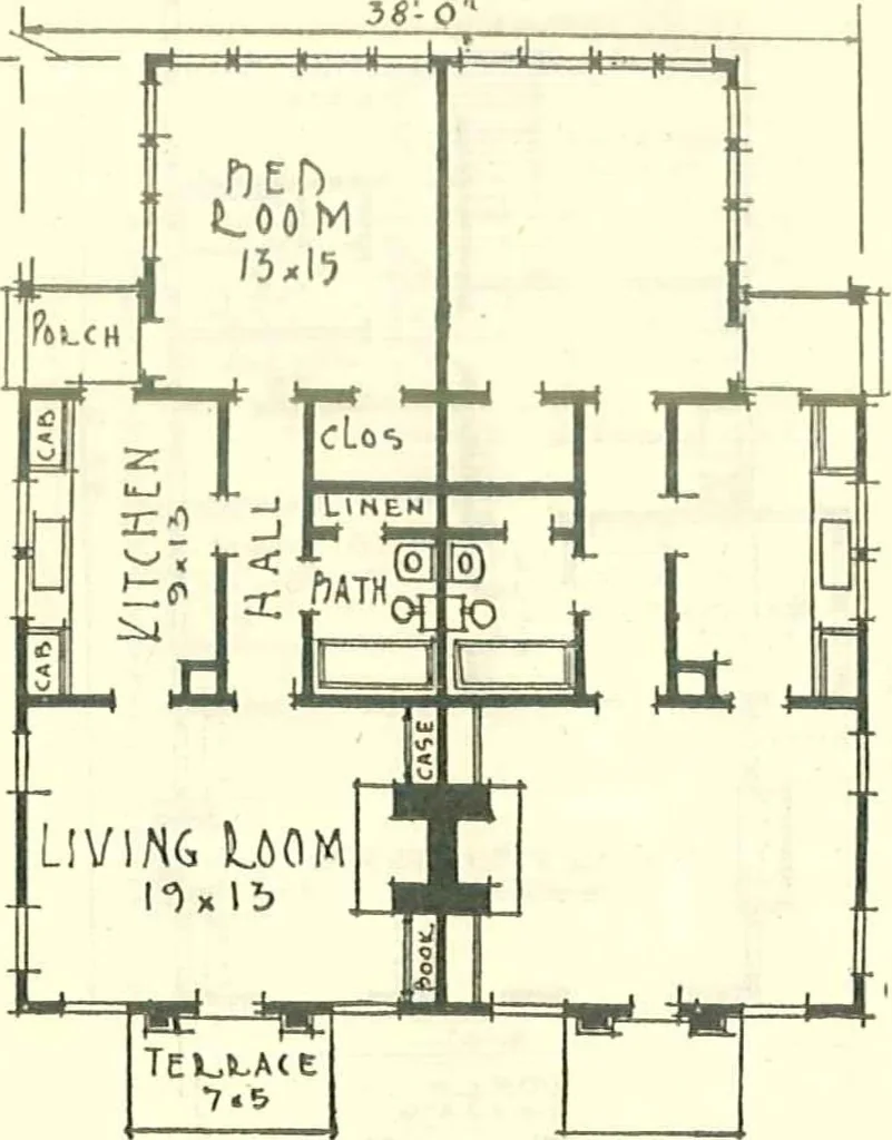 An illustration from Modern homes, 1921, leaf 51