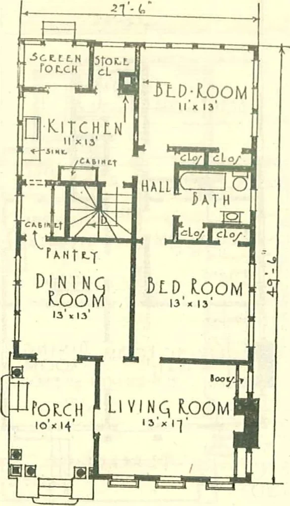 An illustration from Modern homes, 1921, leaf 52