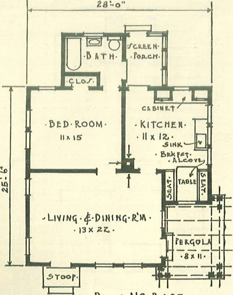 An illustration from Modern homes, 1921, leaf 54