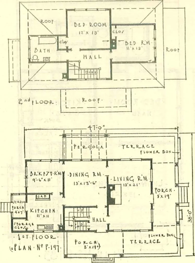An illustration from Modern homes, 1921, leaf 55