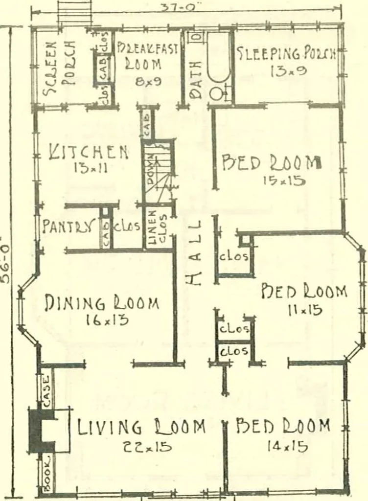 An illustration from Modern homes, 1921, leaf 7
