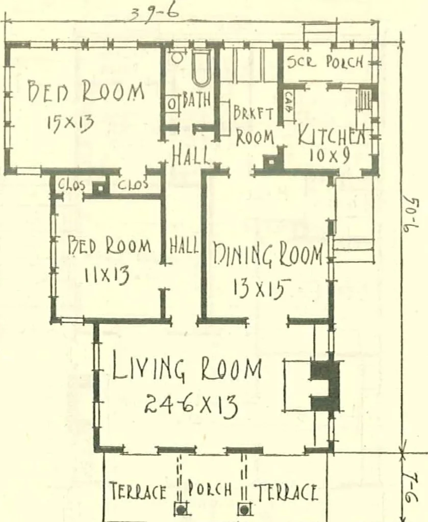 An illustration from Modern homes, 1921, leaf 8