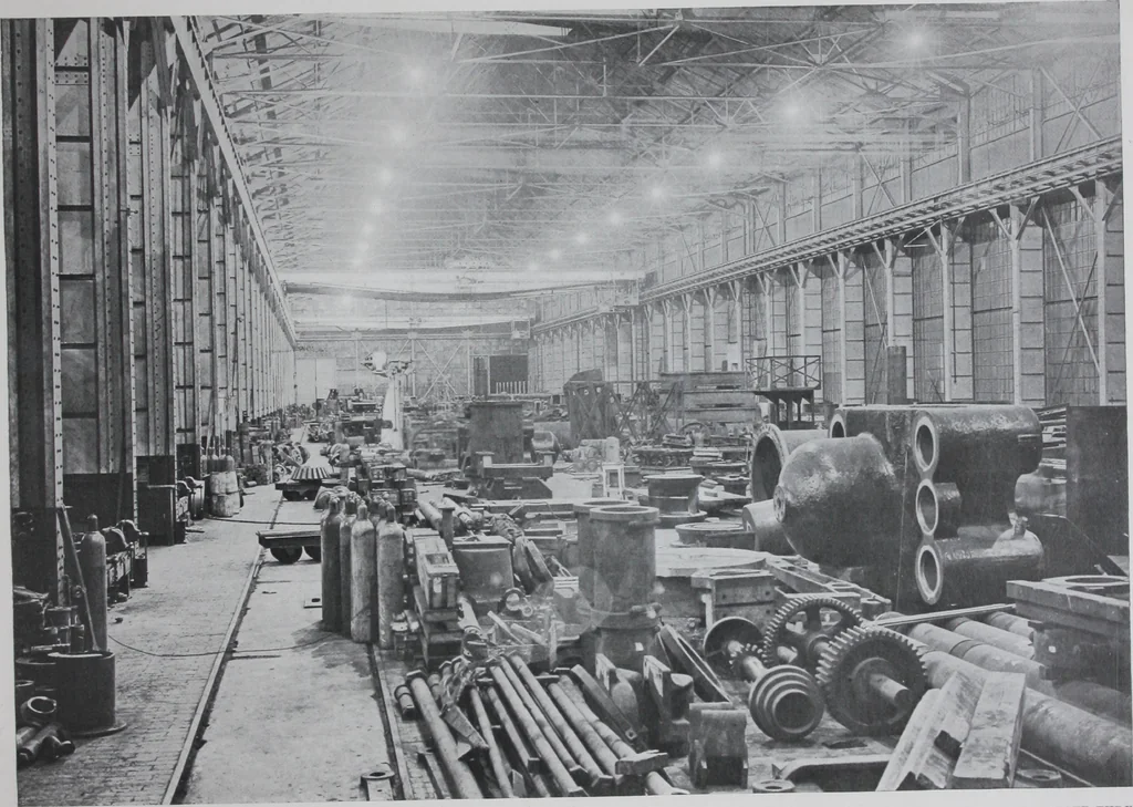 An illustration from Modern lighting : examples of its successful application in the industries., 1920, leaf 10
