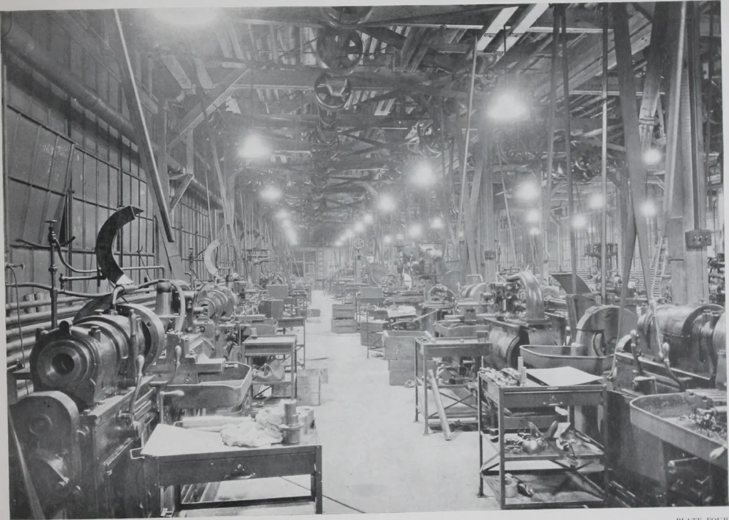 An illustration from Modern lighting : examples of its successful application in the industries., 1920, leaf 12