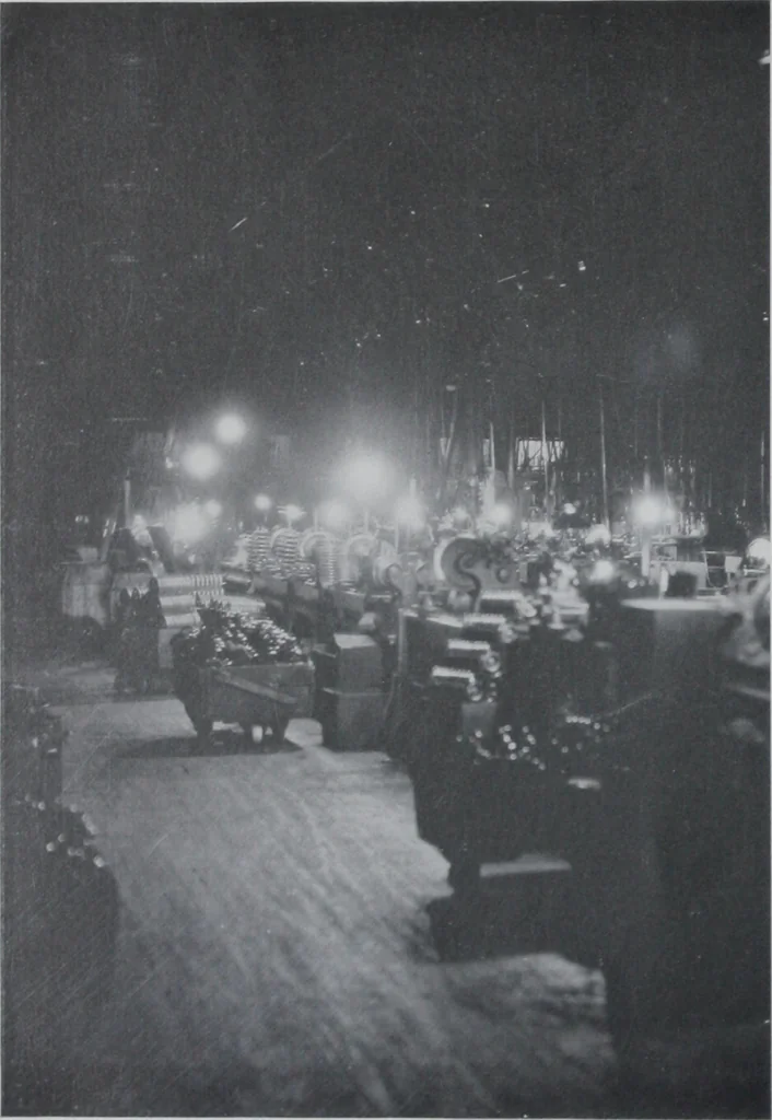 An illustration from Modern lighting : examples of its successful application in the industries., 1920, leaf 19