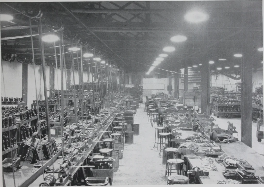 An illustration from Modern lighting : examples of its successful application in the industries., 1920, leaf 30