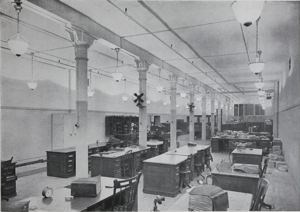 An illustration from Modern lighting : examples of its successful application in the industries., 1920, leaf 44