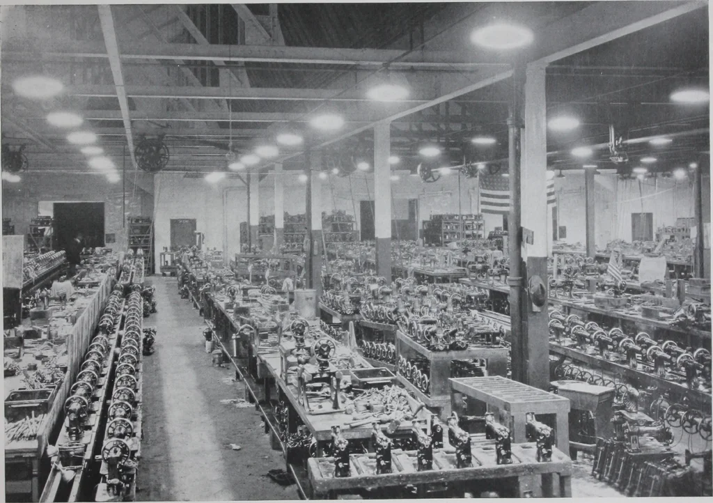 An illustration from Modern lighting : examples of its successful application in the industries., 1920, leaf 8