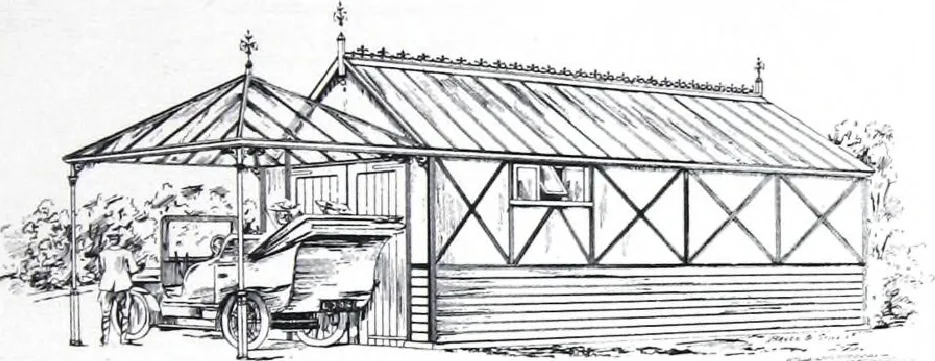 An illustration from Modern Timber and Steel Buildings, 1910, leaf 12