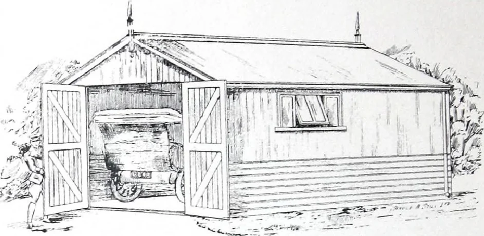 An illustration from Modern Timber and Steel Buildings, 1910, leaf 13