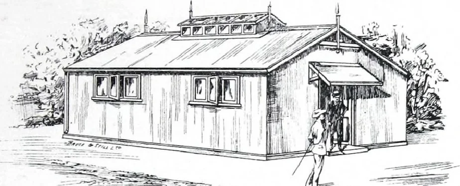 An illustration from Modern Timber and Steel Buildings, 1910, leaf 14