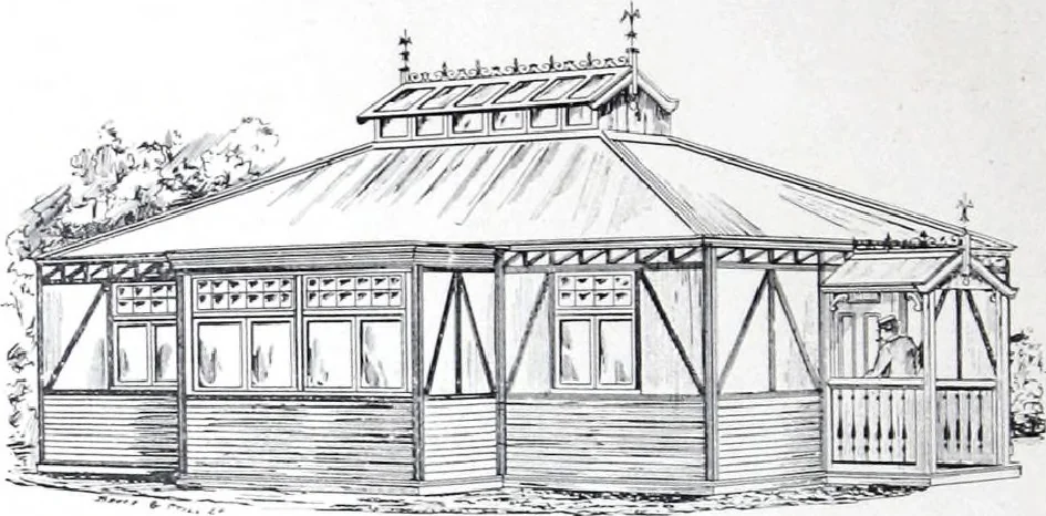 An illustration from Modern Timber and Steel Buildings, 1910, leaf 15