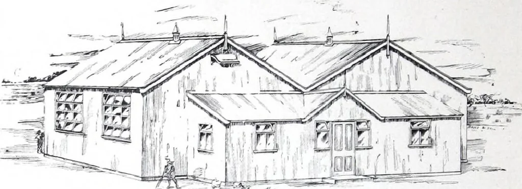 An illustration from Modern Timber and Steel Buildings, 1910, leaf 23