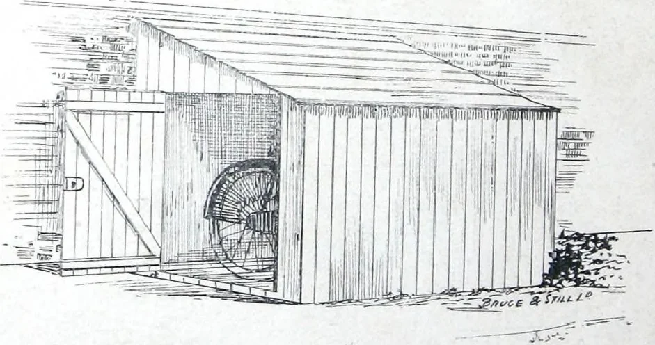 An illustration from Modern Timber and Steel Buildings, 1910, leaf 33