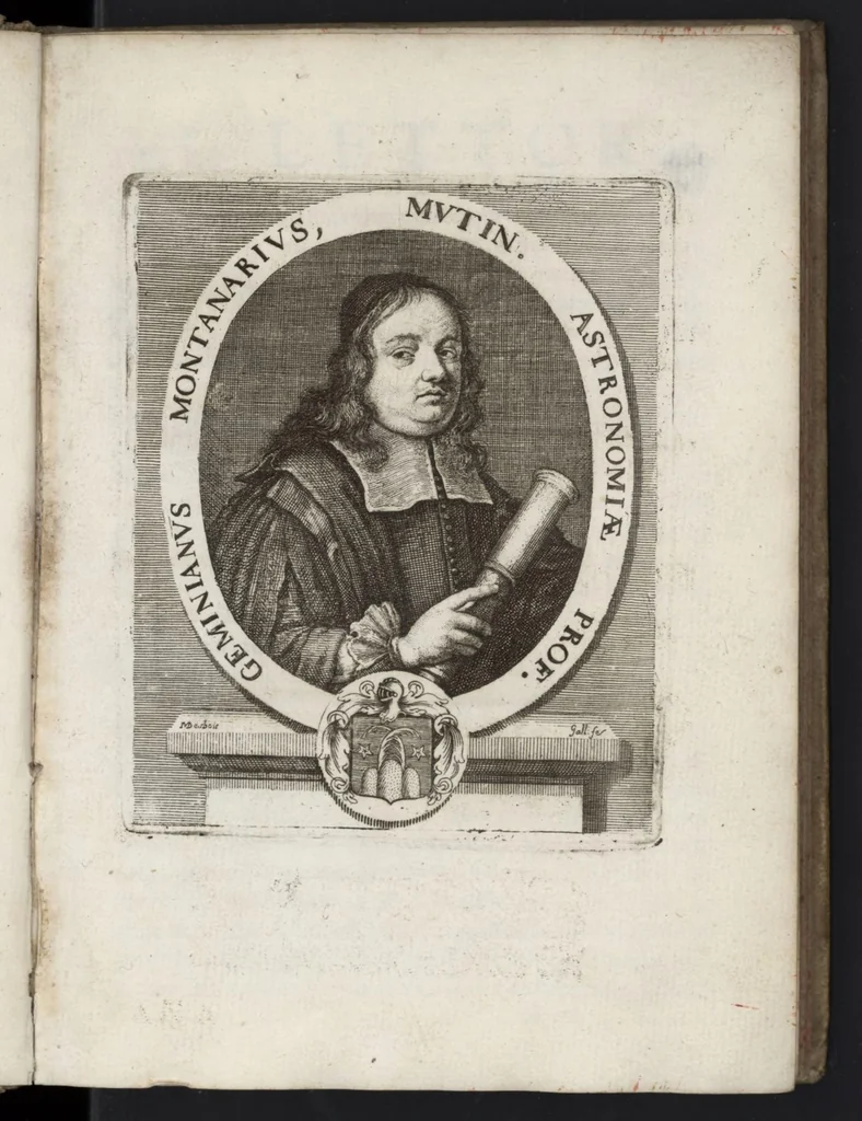 An illustration from L'astrologia conuinta di falso col mezzo di nuoue esperienze, e ragioni fisico-astronomiche, o' sia La caccia del frugnuolo di Geminiano Montanari modanese, 1685, leaf 8