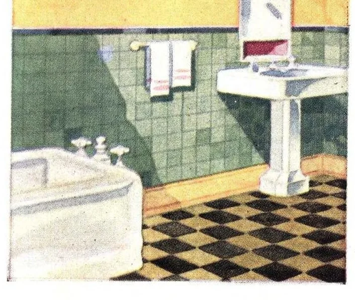 An illustration from Mound city horse shoe brand interior gloss finish., 1930, leaf 2