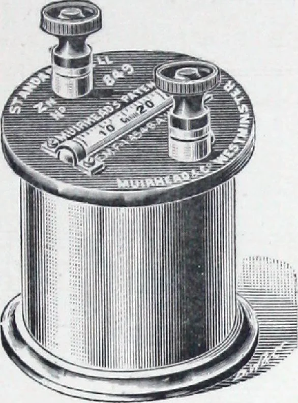 An illustration from Muirhead & Co., electrical engineers & contractors and manufacturers of electrical & telegraphic apparatus., 1893, leaf 18