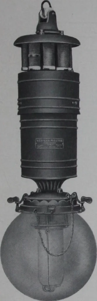 An illustration from Multiple series and constant current arc lamps for direct current circuits., 1907, leaf 12
