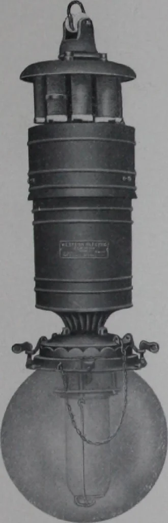 An illustration from Multiple series and constant current arc lamps for direct current circuits., 1907, leaf 46