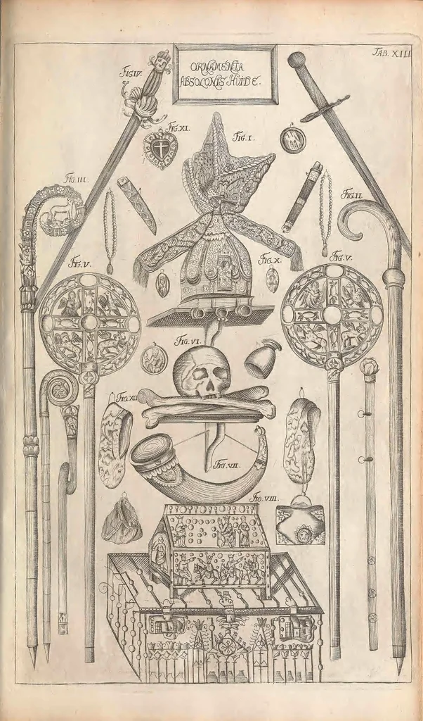 An illustration from Muséum regium; seu, Catalogus rerum tam naturalium, quàm artificialium, quae in basilica bibliothecae augustisimi Daniae Norvegiaeq[ue], 1696, leaf 257