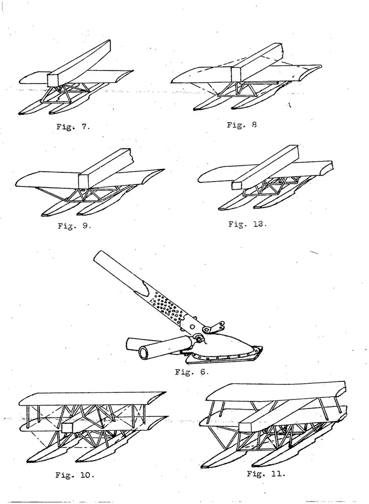 An illustration from Shape and strength of seaplane under-structures with special regard to seaworthiness, 1921, leaf 13