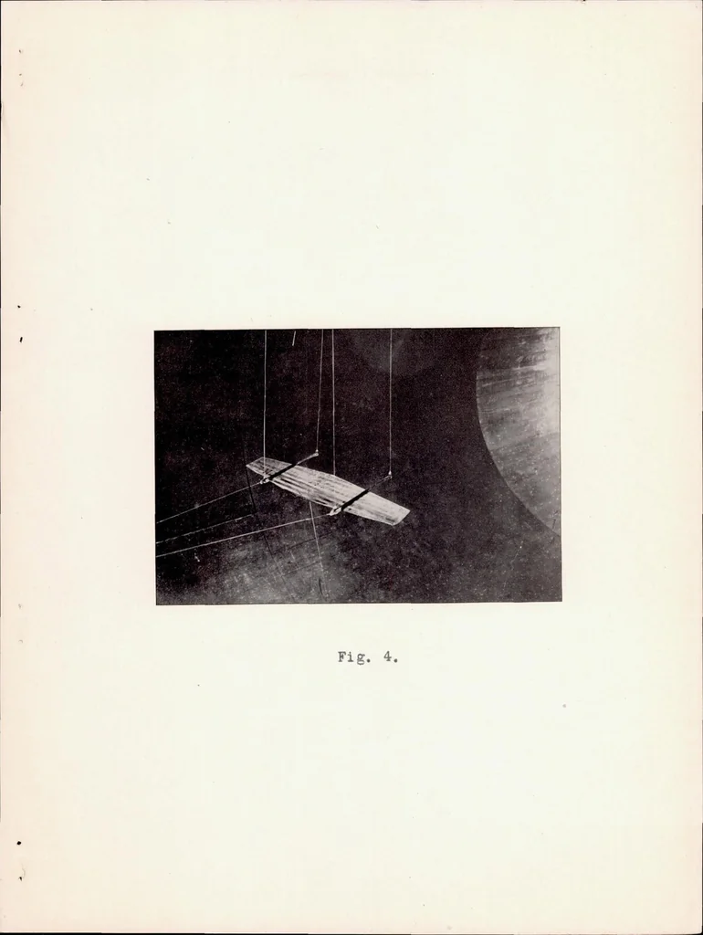 An illustration from Langley Field wind tunnel apparatus, 1921, leaf 8