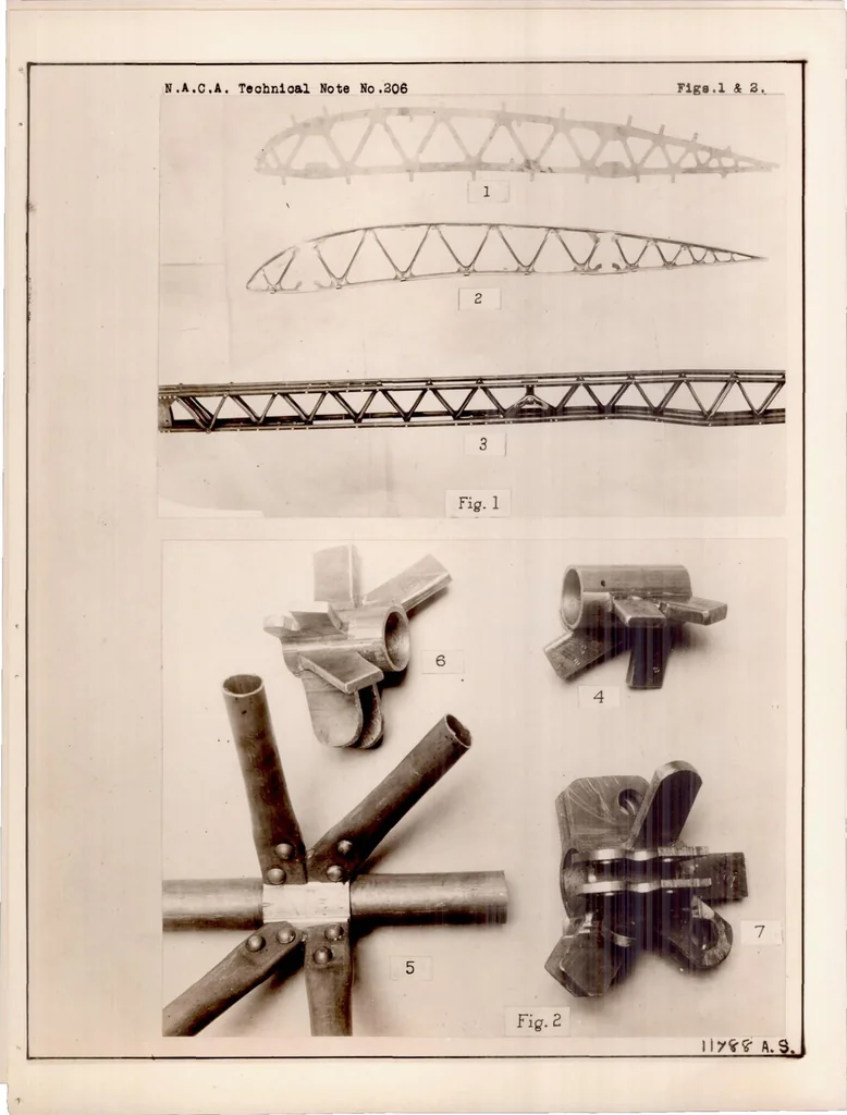 An illustration from Structural Weight of Aircraft as Affected by the System of Design, 1924, leaf 22