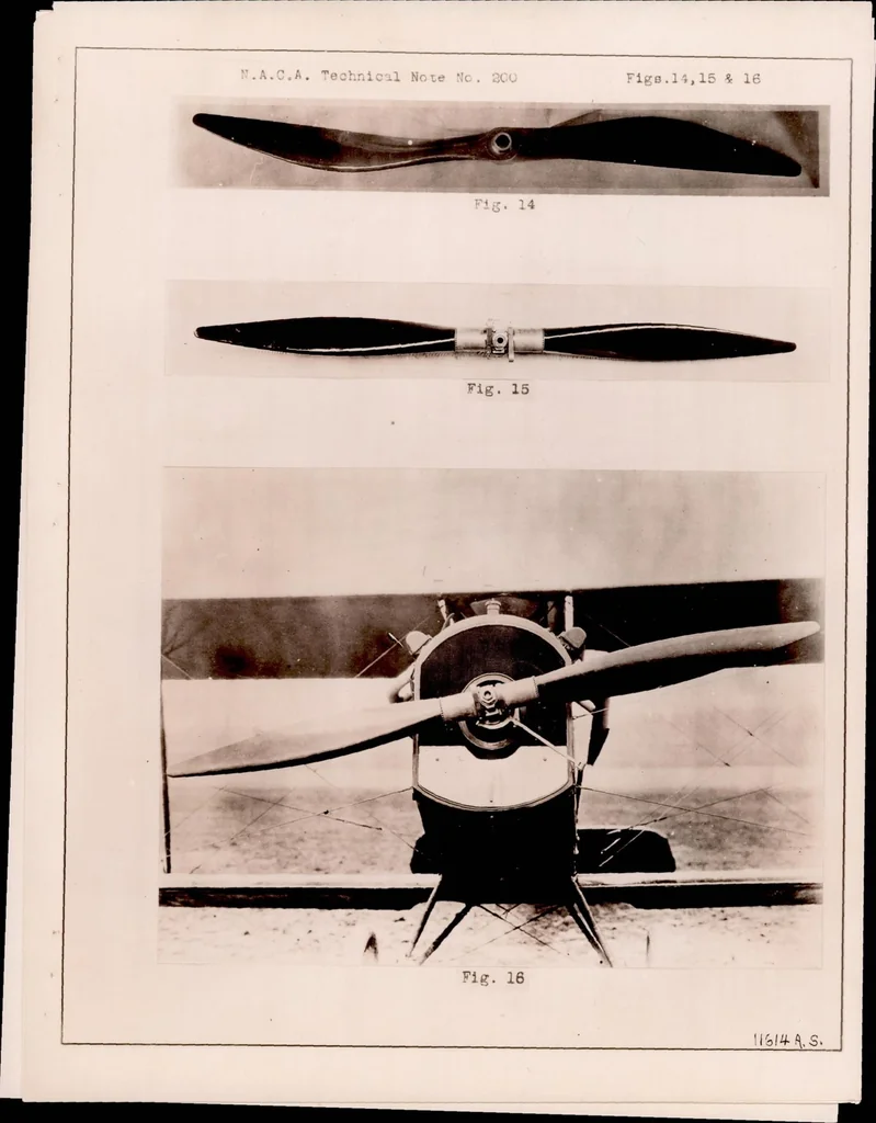 An illustration from Micarta Propellers III : General Description of the Design, 1924, leaf 14