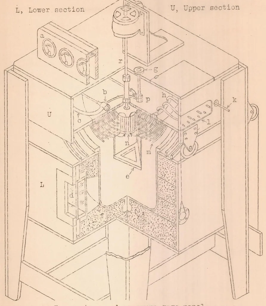 An illustration from An Altitude Chamber for the Study and Calibration of Aeronautical Instruments, 1925, leaf 14