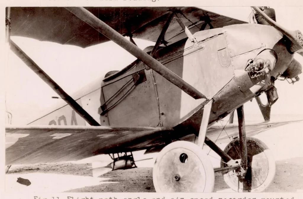 An illustration from NACA Flight-Path Angle and Air-Speed Recorder, 1926, leaf 16