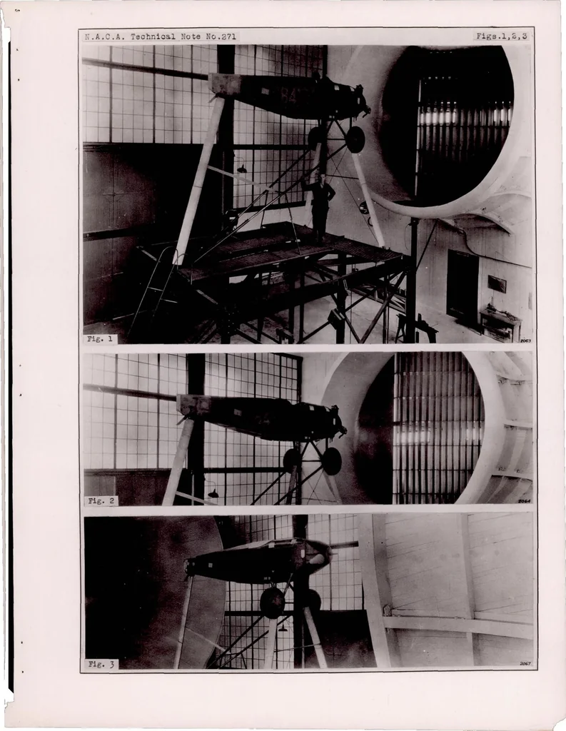 An illustration from Full Scale Drag Tests on Various Parts of Sperry Messenger Airplane, 1928, leaf 8