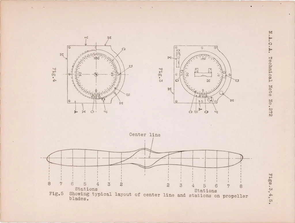 An illustration from Special Propeller Protractor, 1928, leaf 8