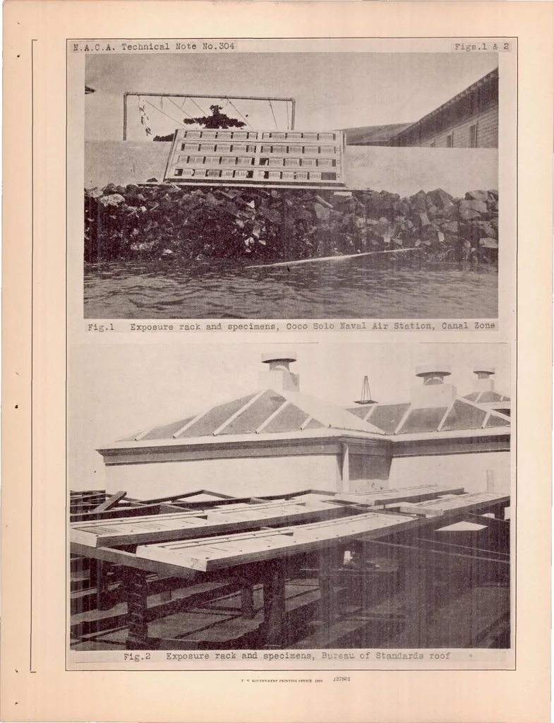 An illustration from Corrosion Embrittlement of Duralumin V : Results of Weather-Exposure Tests, 1929, leaf 27