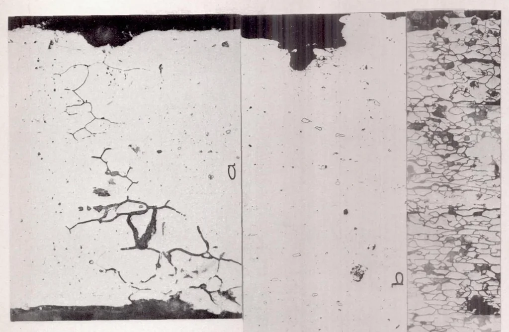 An illustration from Corrosion Embrittlement of Duralumin II Accelerated Corrosion Tests and the Behavior of High-Strength Aluminum Alloys of Different Compositions, 1928, leaf 39